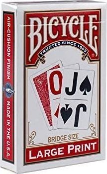 Bicycle Karty Rider Back Bridge Size Large Print