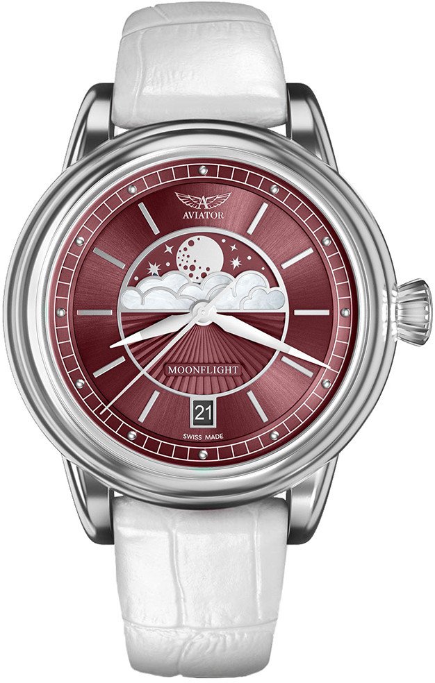 Zegarek damski Aviator V.1.33.0.264.4.WM biały