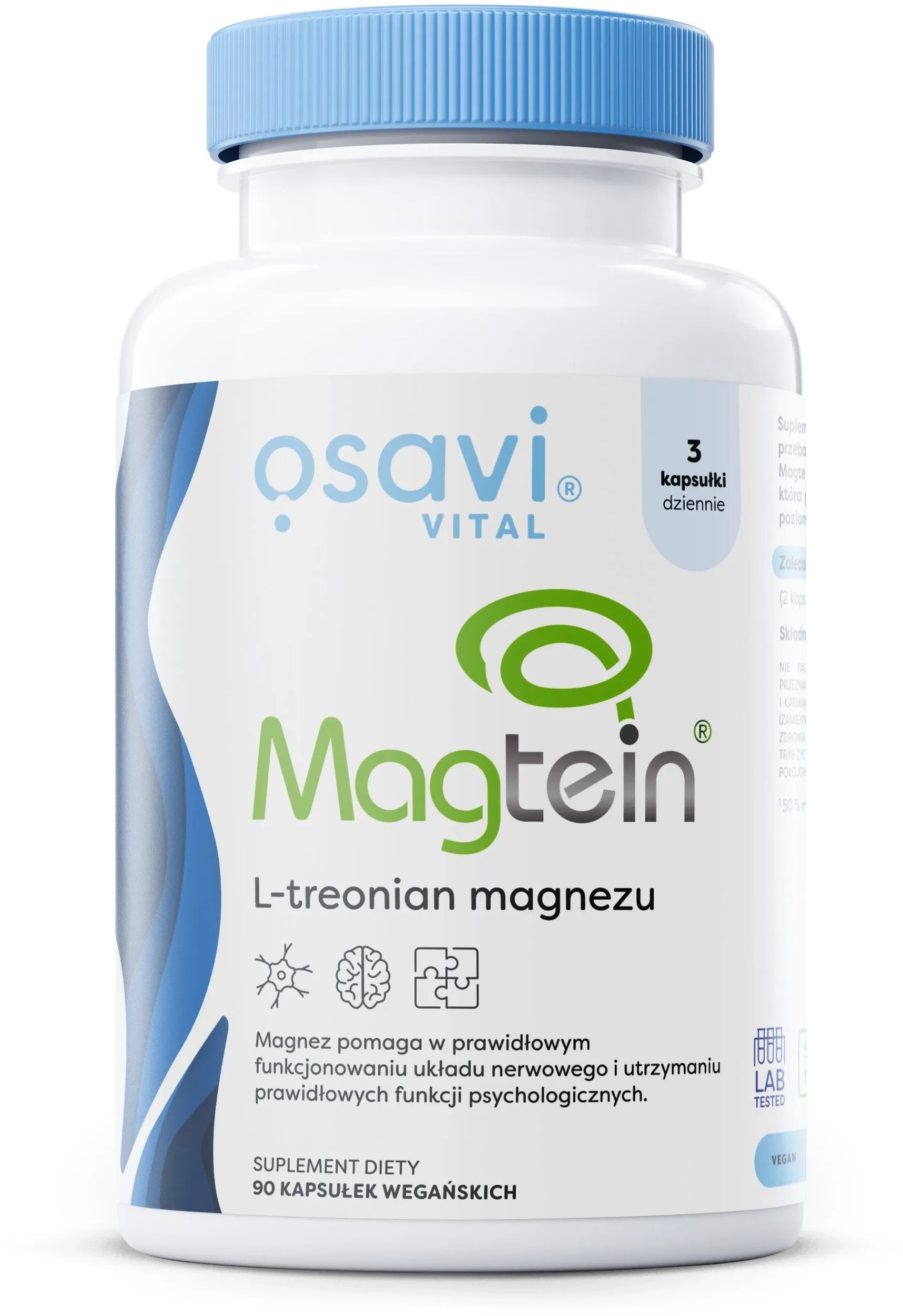 Osavi - Magtein, L-Treonian Magnezu, 90 vkaps