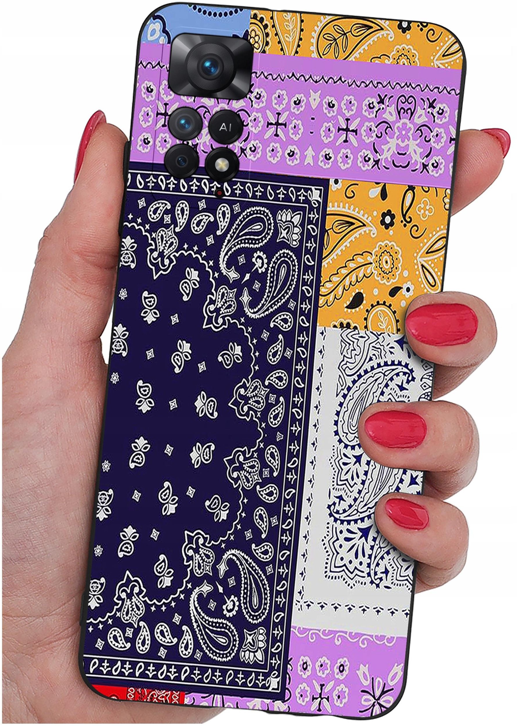 ETUI do Xiaomi Redmi Note 11 Pro | WZORY | SILIKONOWE MATT CASE + SZKŁO 9H