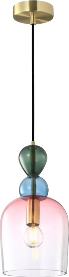 Lampa wisząca Italux Italux Manso PND-37462B-MC-GD lampa wisząca zwis 1x40W E14 multikolor/złota