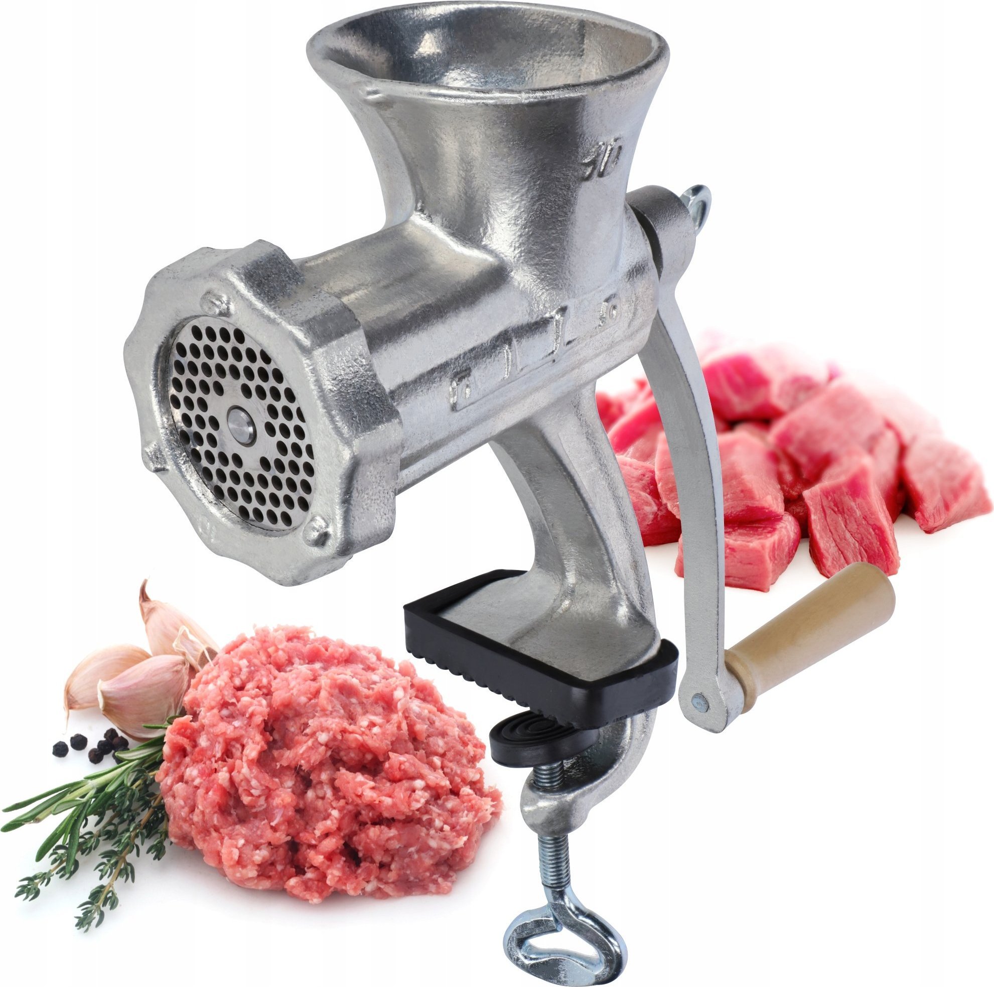 Maszynka do mielenia mięsa Kadax Maszynka Do Mielenia Mięsa Ręczna Żeliwna Nr 10