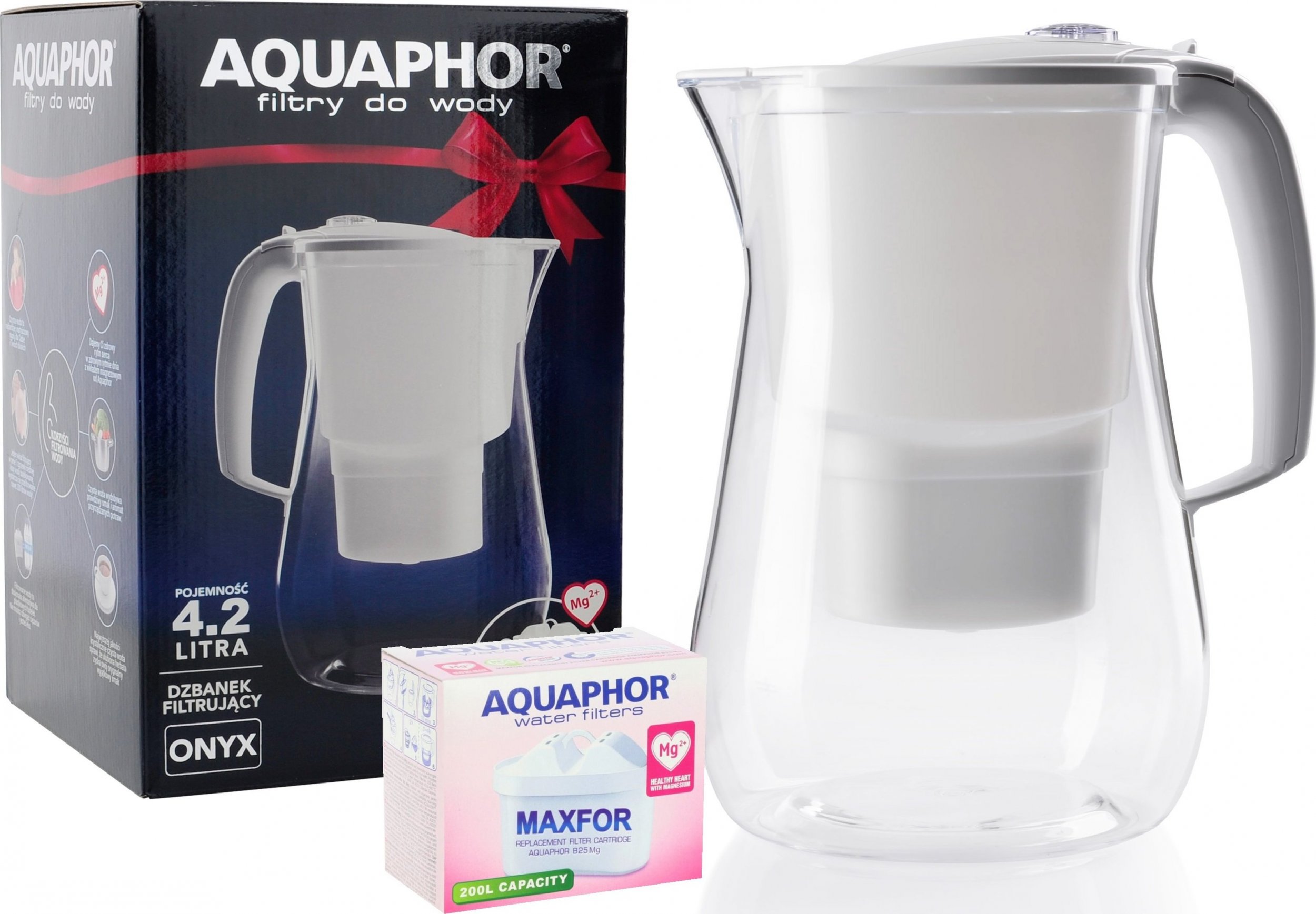 Dzbanek filtrujący Aquaphor DZBANEK FILTRUJĄCY AQUAPHOR ONYX XXL +MAXFOR MG+ MAGNEZ
