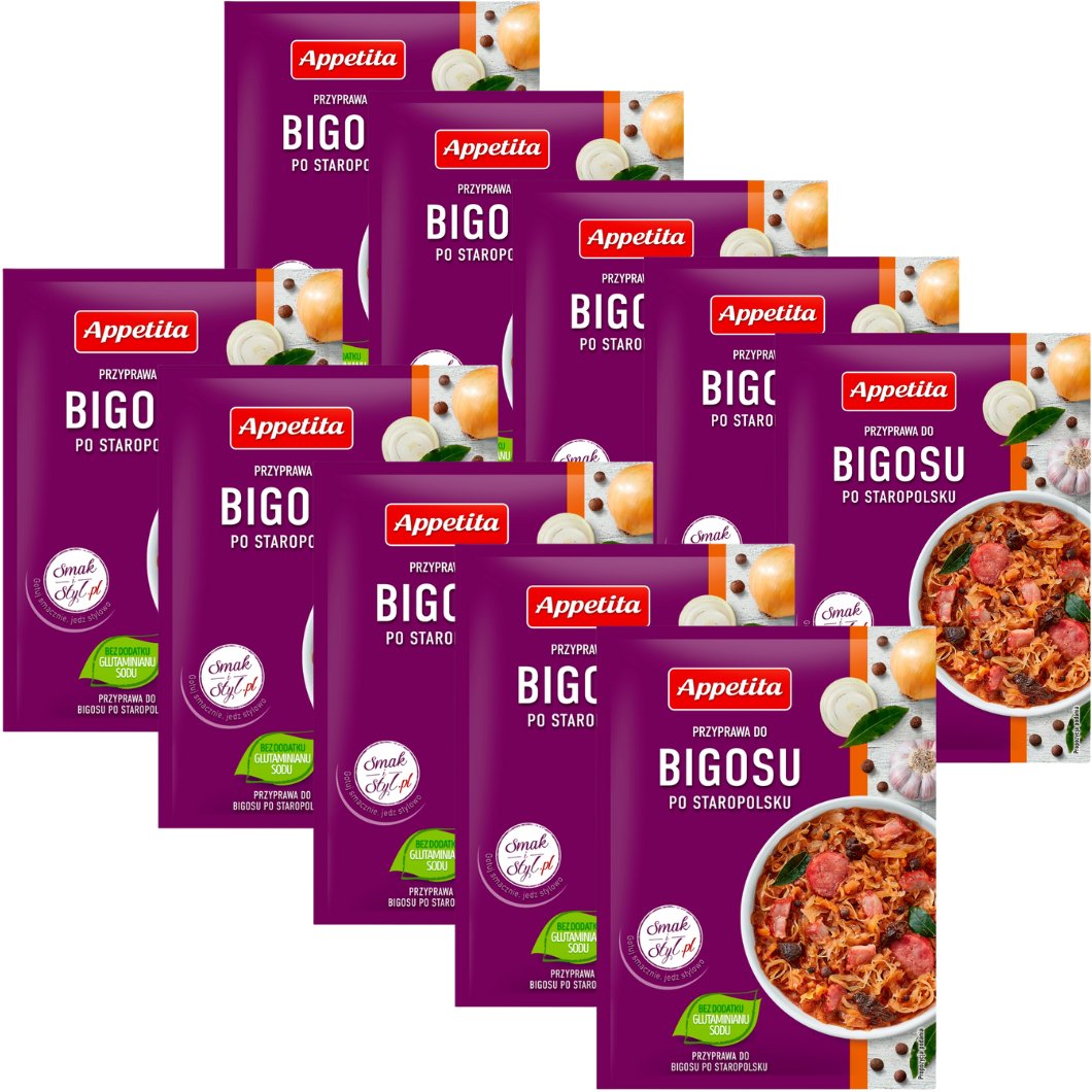 Appetita Przyprawa do bigosu w stylu staropolskim 20 g x 10 sztuk