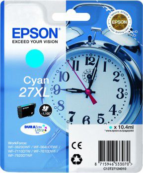 Tusz Epson T2712 Cyan XL DURABrite C13T27124010