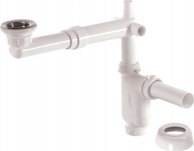 Syfon AKCES 19087 SYFON UMYWALKOWY LOCO TELESKOPOWE RAMIĘ REGUL.180-220MM SITKO NIERDZEWNE KOREK PCV FI32 // SUT..A.32-LOCO