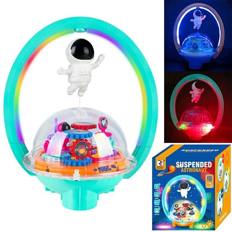 ND32_B16F2 B16F2 LAMPKA PROJEKTOR LEWITUJACY ASTRONAUTA MUZYKA