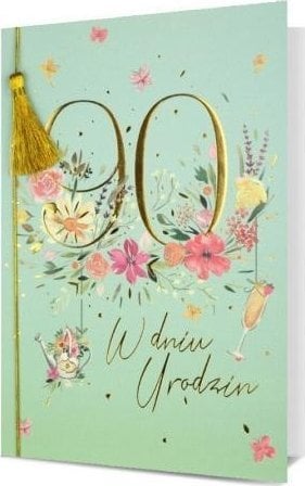 Karnet B6 Urodziny 90