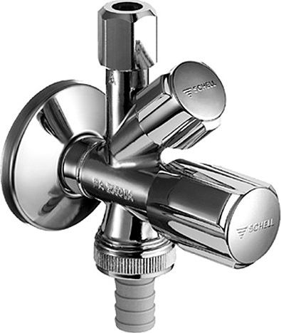 Schell Schell Comfort Kombinowany zawor katowy comfort 1/2' chrom z bsz Chrom - 035510699