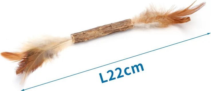 Nobleza Zabawka patyk z piórkami Zabawka patyk z piórkami