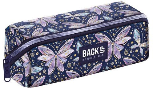 Piórnik kosmetyczka saszetka BackUp motyle