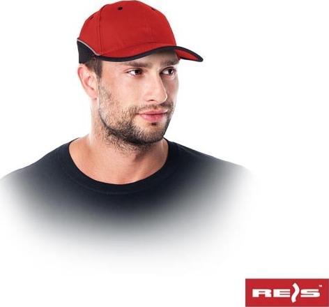 R.E.I.S. Czapka z daszkiem czerwono-czarny CZFMN