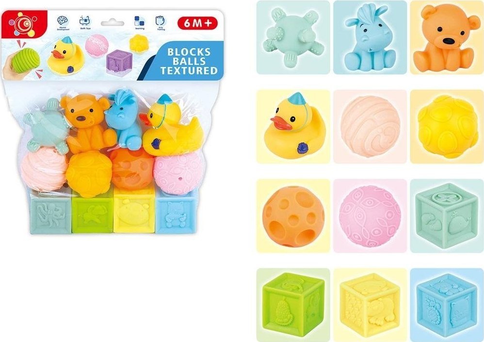 Trifox Klocki miękkie sensoryczne 12szt