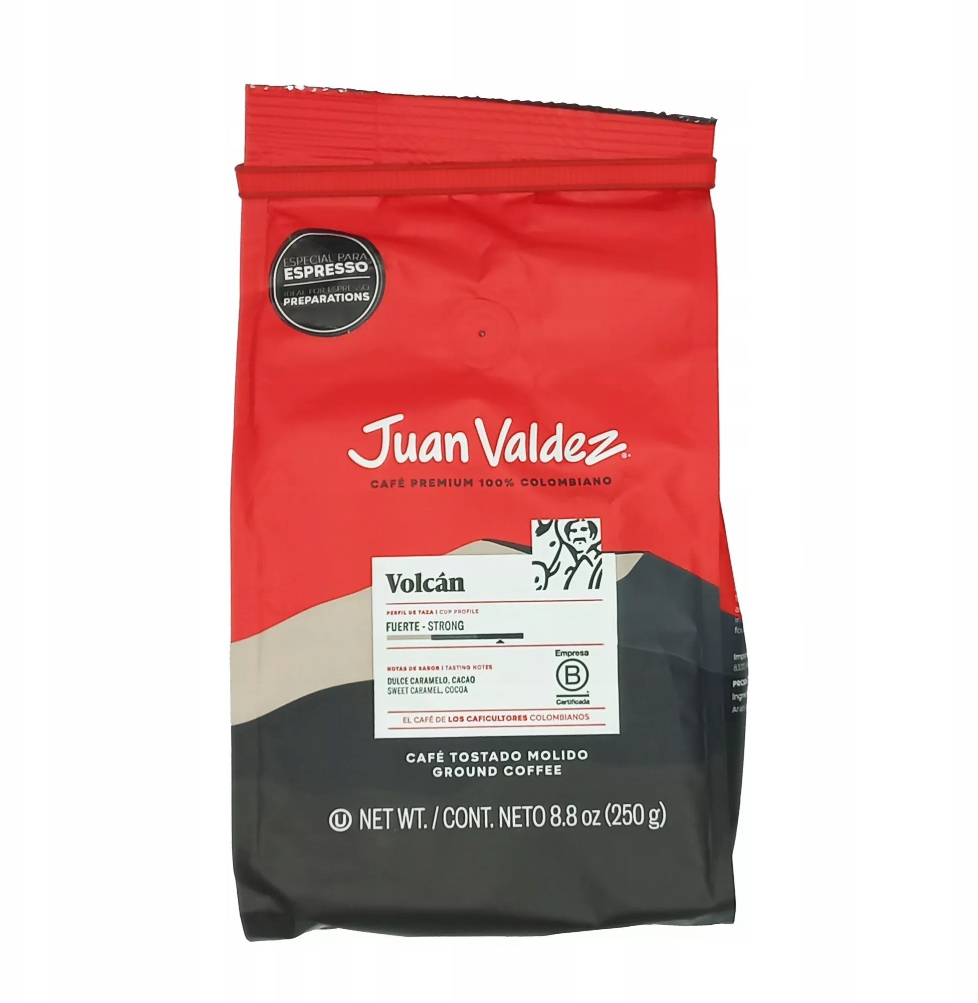 Kawa mielona Juan Valdez Kawa mielona Premium Volcan 250g