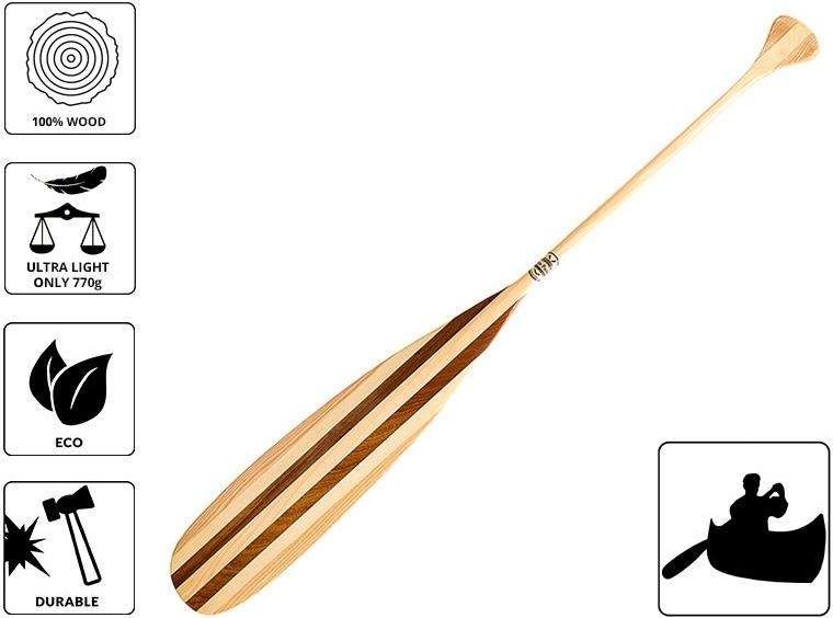 John Paddle Pagaj John Paddle Canoe Beavertail Paski - ogon bobra 152 cm