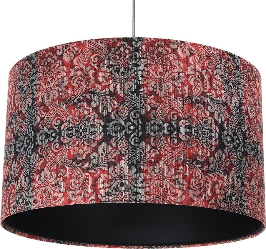 Lampa wisząca Lumes Czerwono-czarna nowoczesna lampa wisząca - S374-Ardela