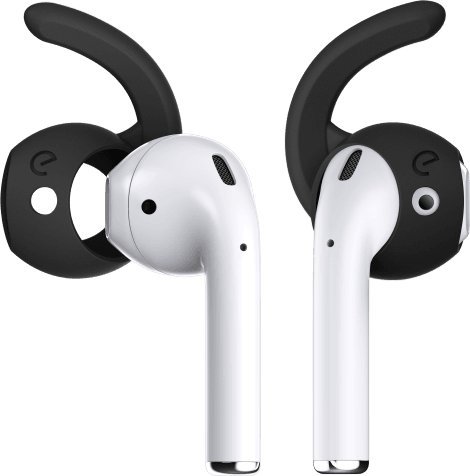 Class and Culture LLC KeyBudz EarBuddyz - silikonowe nakładki do AirPods 1/2, EarPods (black)