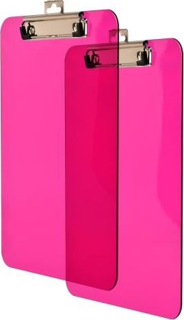 Tetis Deska z metalowym klipem A4 różowa (BD641-R)