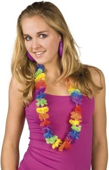 Aster Naszyjnik Kwiaty hawajskie - przebrania dla dorosłych