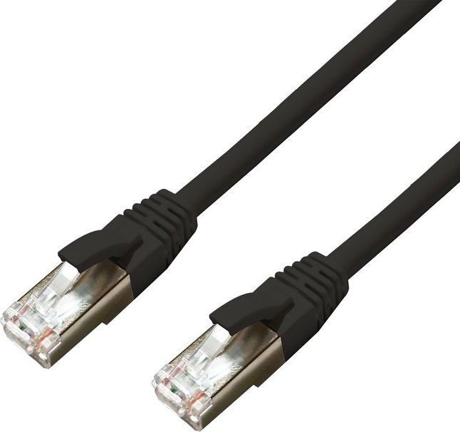 MicroConnect CAT6A S/FTP 10m Black LSZH