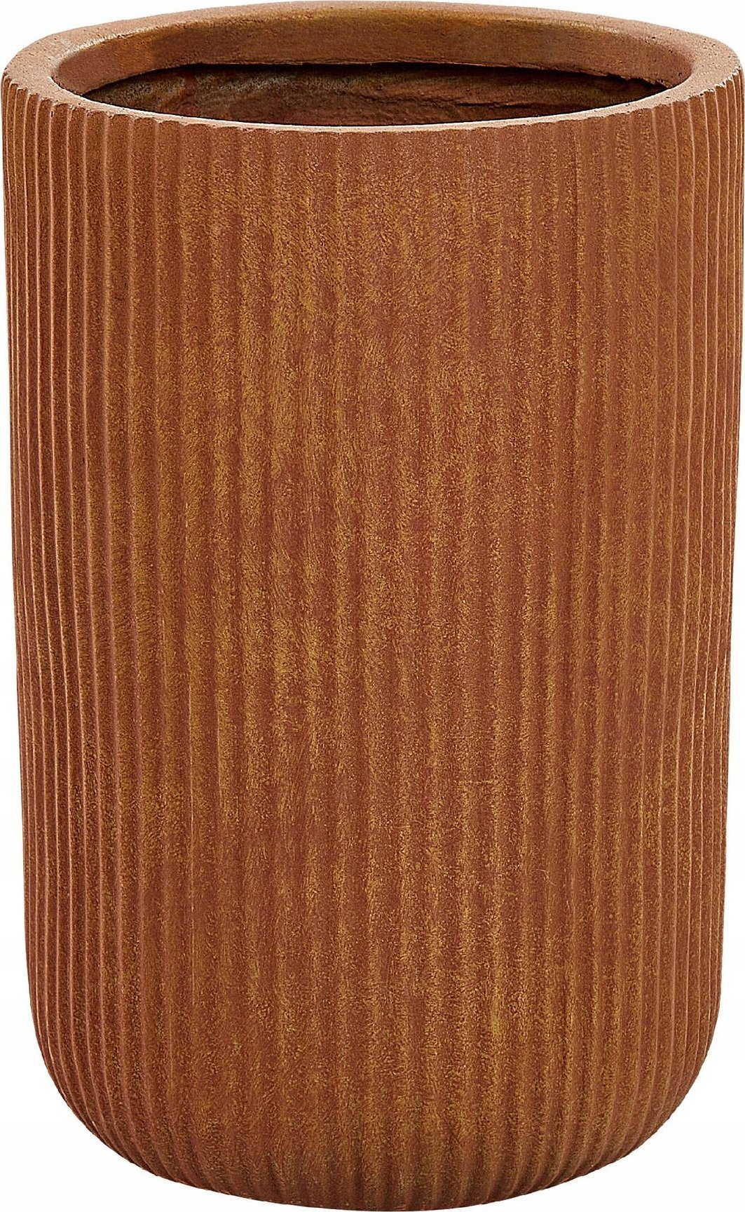 Beliani Doniczka 25 cm złoty brąz EANTIO