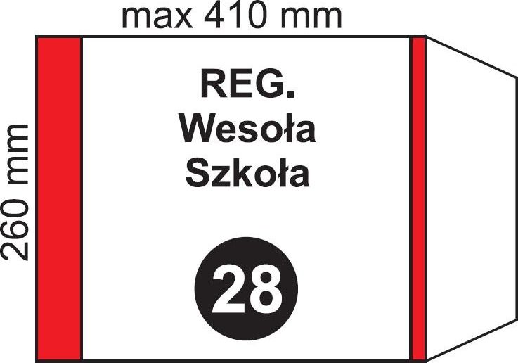 Folplast Okładka na podr regulowana NR 28 (20szt)