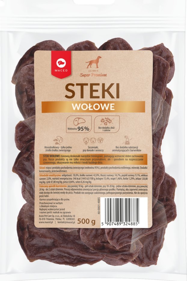 Maced Przysmak steki wołowe 500g
