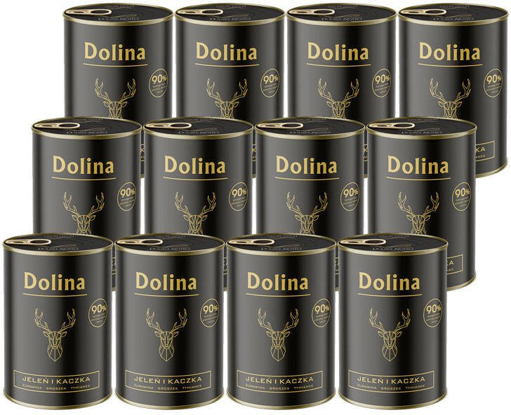 Mokra karma dla psa Dolina jeleń i kaczka zestaw 12 x 400 g