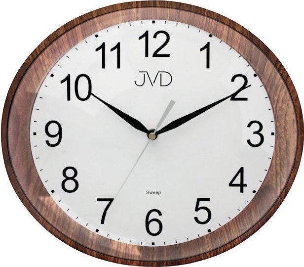 JVD Zegar ścienny JVD HP664.10 Owalny Cichy mechanizm