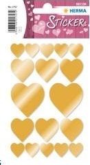 Naklejka Decor złote serca