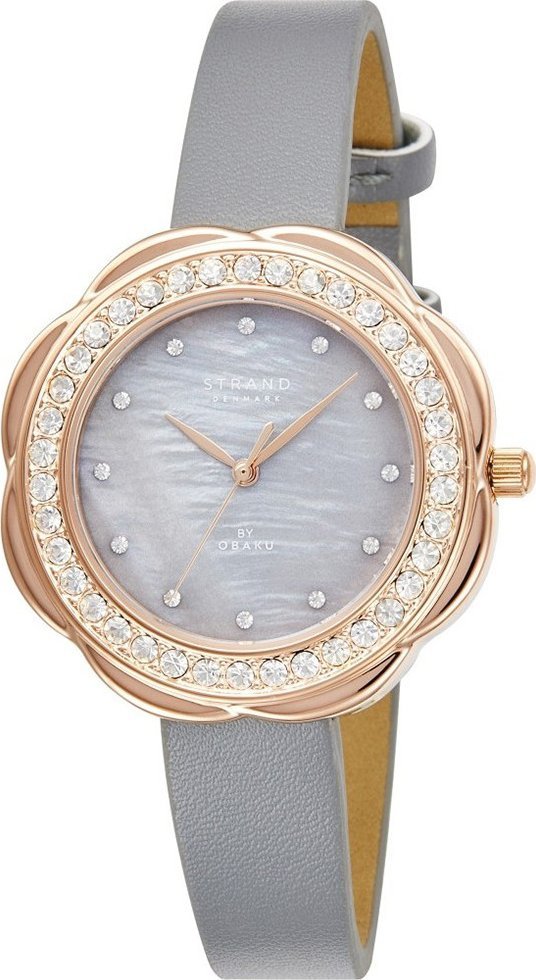 Zegarek Strand Zegarek damski Strand S735LXVJVJ CYRKONIE szary