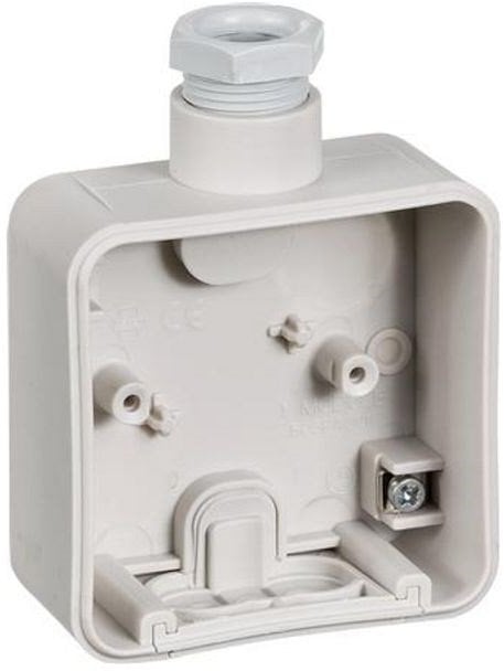 LAURITZ KNUDSEN Opus® 74 underlag 1 modul med 1 forskruning M20, lysegrå