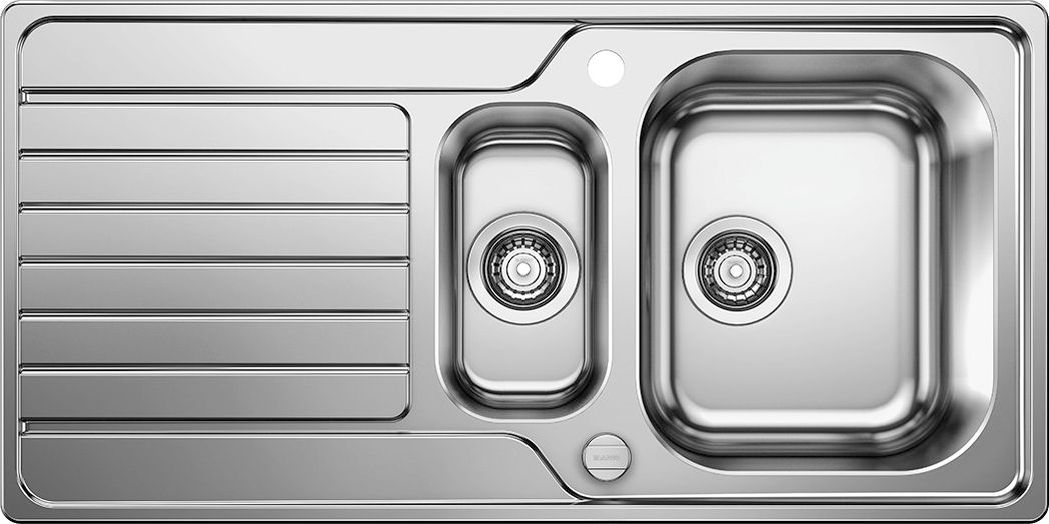 Zlewozmywak Blanco Dinas 6 S stal szczotkowana z korkiem automatycznym (523379)