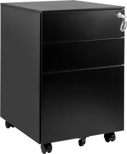 Kontener metalowy z zamkiem XD-040-3 Czarny