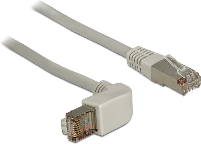 Delock Patchcord Cat.5e, SFTP, wtyczka kątowa, 1m (83515)