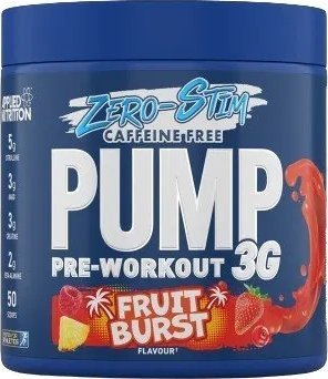 Applied Nutrition - Przedtreningówka, Pump 3G (Zero Stimulant), Fruit Burst, Proszek 375g