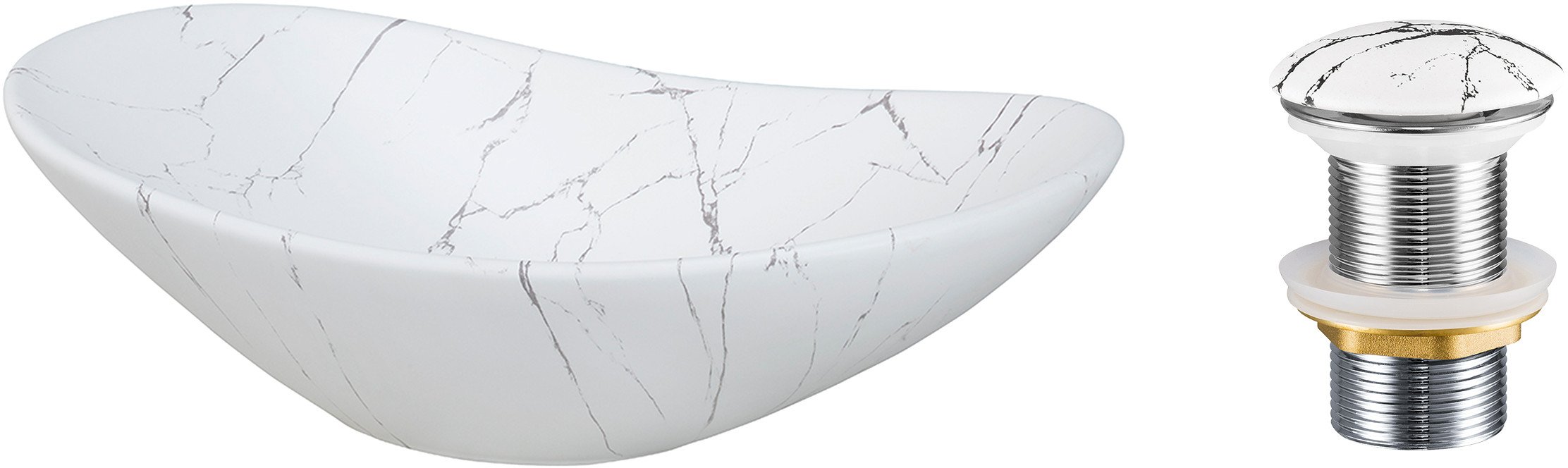 Zestaw Umywalkowy z Korkiem Click-Clack