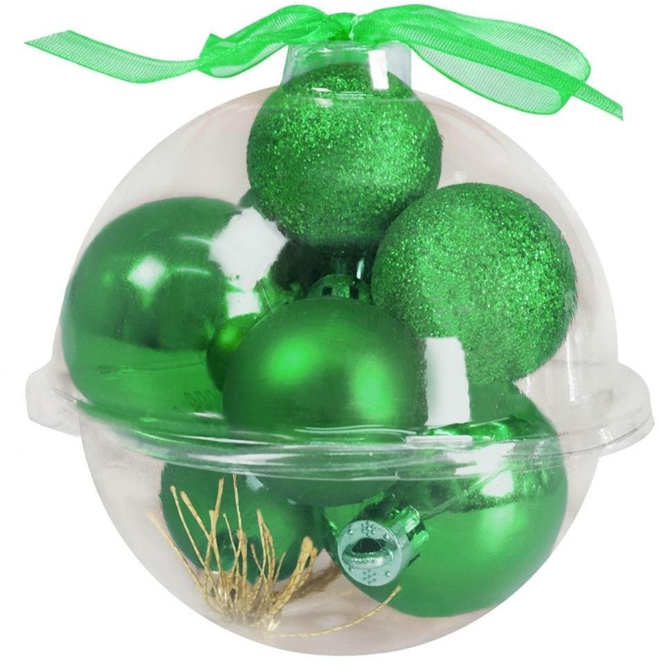 Bombki zielone 9szt