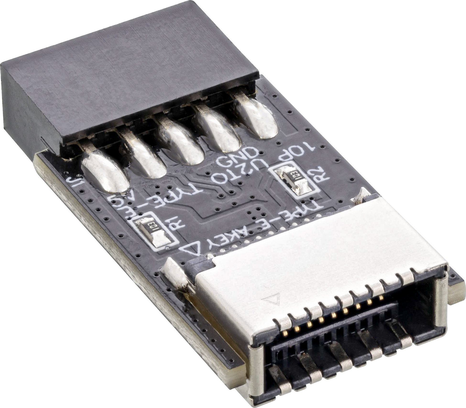 InLine InLine® USB 2.0 to USB 3.2 Type-E Key-A Adapter internal