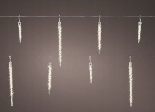 Kaemingk Lampki choinkowe LED świąteczne sople 2,5 m
