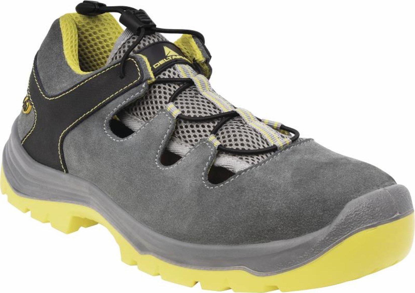 Delta Plus MAZURY S1P ESD SRC - sandał skórzany welur, podszewka poliamid pochłaniający wilgoć, wymienna wkładka wstępnie uformowana poliester EVA 38