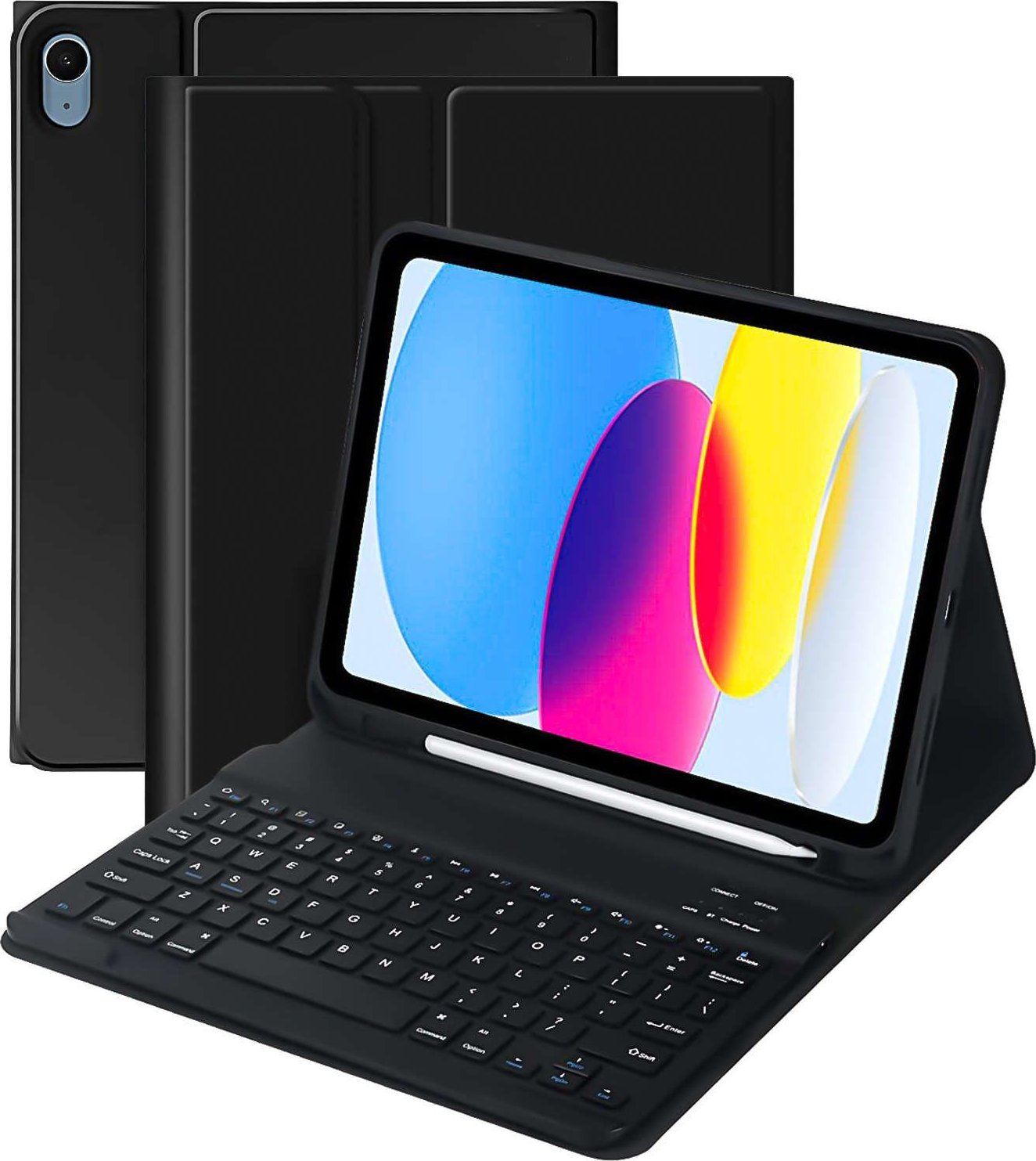 Alogy Etui ochronne z klawiatura bezprzewodowa Alogy Keyboard Case z miejscem na rysik do Apple iPad 10.9 2022 Czarne