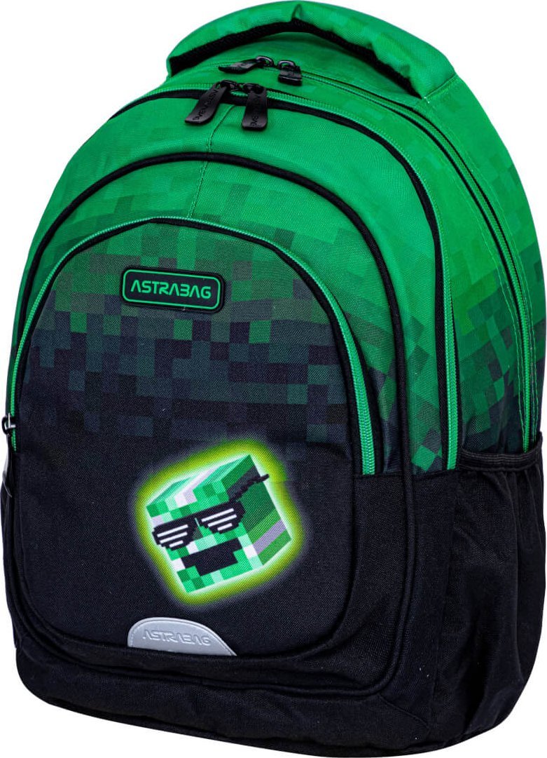 Astra Plecak szkolny Minecraft Pixel Hero AB330 3 komorowy 20l ASTRABAG