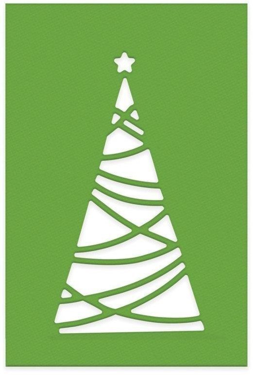 Wykrojnik - choinka ażurowa