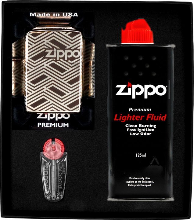 Zestaw ZIPPO Zapalniczka ABSTRACT LASER DESIGN Prezentowy No1