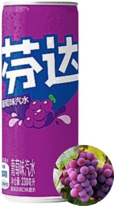 Coca Cola Company Fanta grape z chin napój gazowany o smaku winogronowym w puszce 330ml