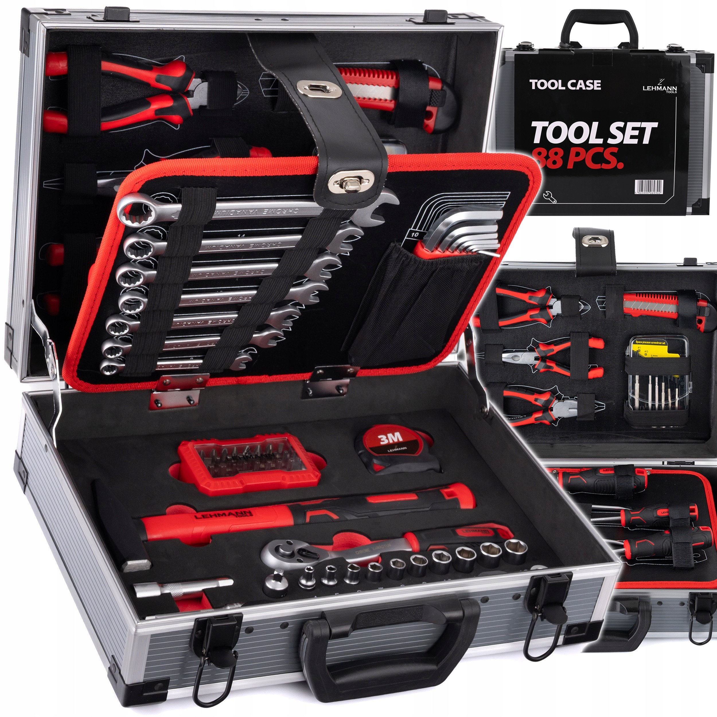 WALIZKA NARZĘDZIOWA LEHMANN 88 ELEMENTÓW