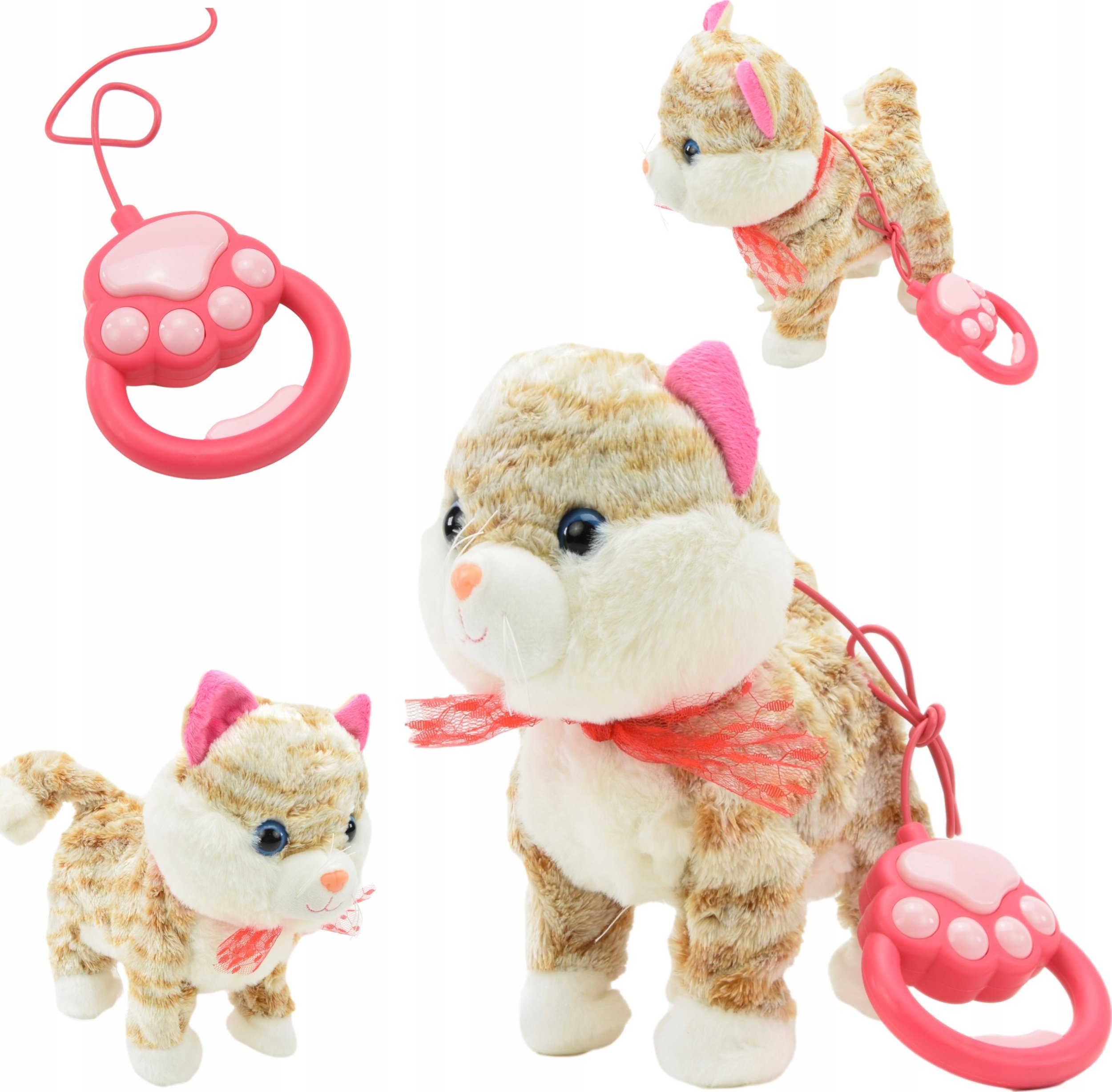 Skleplolki INTERAKTYWNY KOTEK NA SMYCZY MIAUCZY CHODZI GRA RUSZA SIĘ SPACERUJE