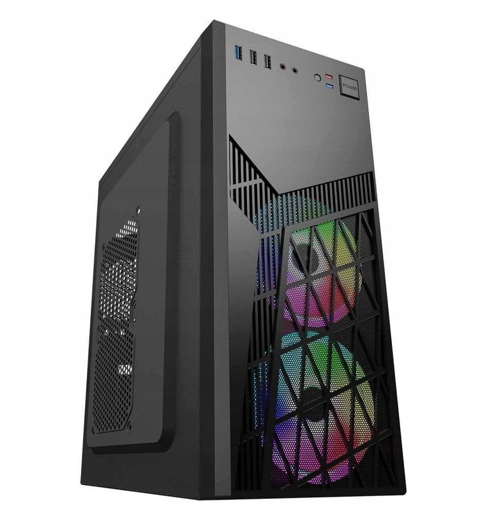 EUROCASE skříň ML N6-560B, Midi Tower, 2x USB 3.0, 2x audio, bez zdroje