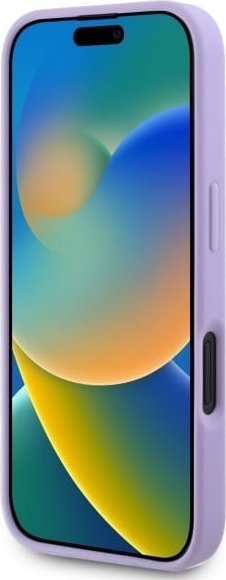 Guess GUHMP16MPSAPSMEU iPhone 16 Plus 6.7" fioletowy hardcase Saffiano Peony Classic Logo MagSafe